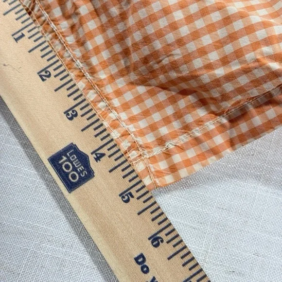Polo Ralph Lauren Traveler Gingham Swim Trunk Shorts Men's M Orange 5.5" - Picture 9 of 16
